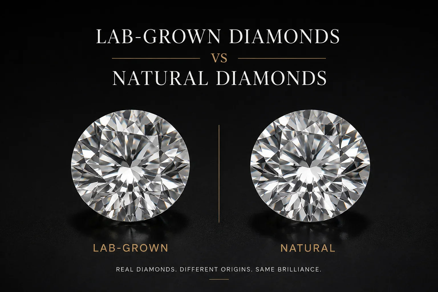 Lab-grown diamond and natural diamond differences to understand.