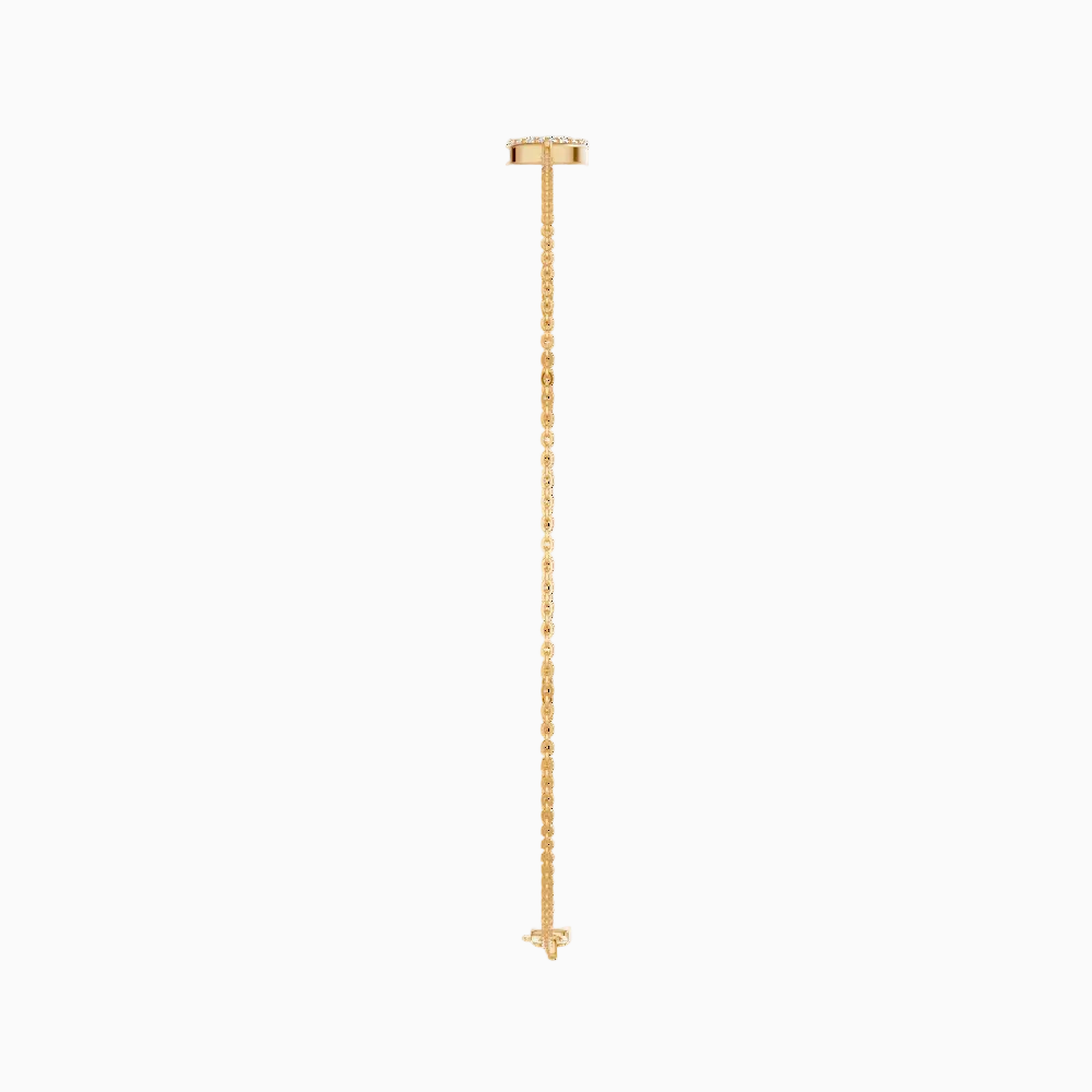 Round Shape Lab Grown Diamond Chain Bracelet