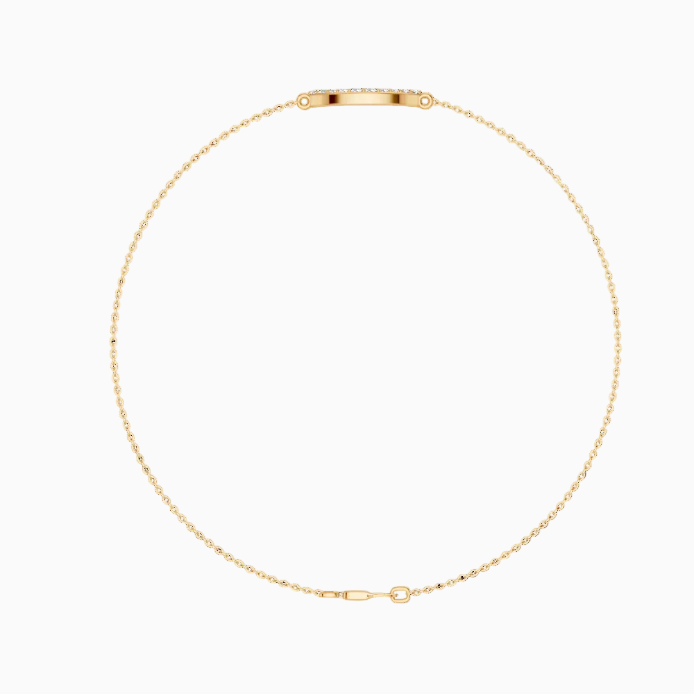 Round Shape Lab Grown Diamond Chain Bracelet