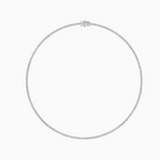 Round Shape Lab Diamond Tennis Necklace for Women
