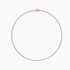 Round Shape Lab Diamond Tennis Necklace for Women