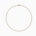 Round Shape Lab Diamond Tennis Necklace for Women