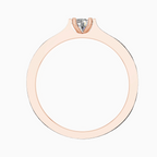 ------Round Lab Grown Diamond Wide Solitaire Mens Ring