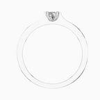 ------Round Lab Grown Diamond Wide Solitaire Mens Ring