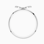 Round Lab Diamond Pave Butterfly Cocktail Ring