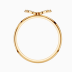 Round Lab Diamond Pave Butterfly Cocktail Ring