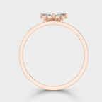 Marquise Cut Lab Grown Diamond Butterfly Gold Ring