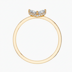 Marquise Cut Lab Grown Diamond Butterfly Gold Ring