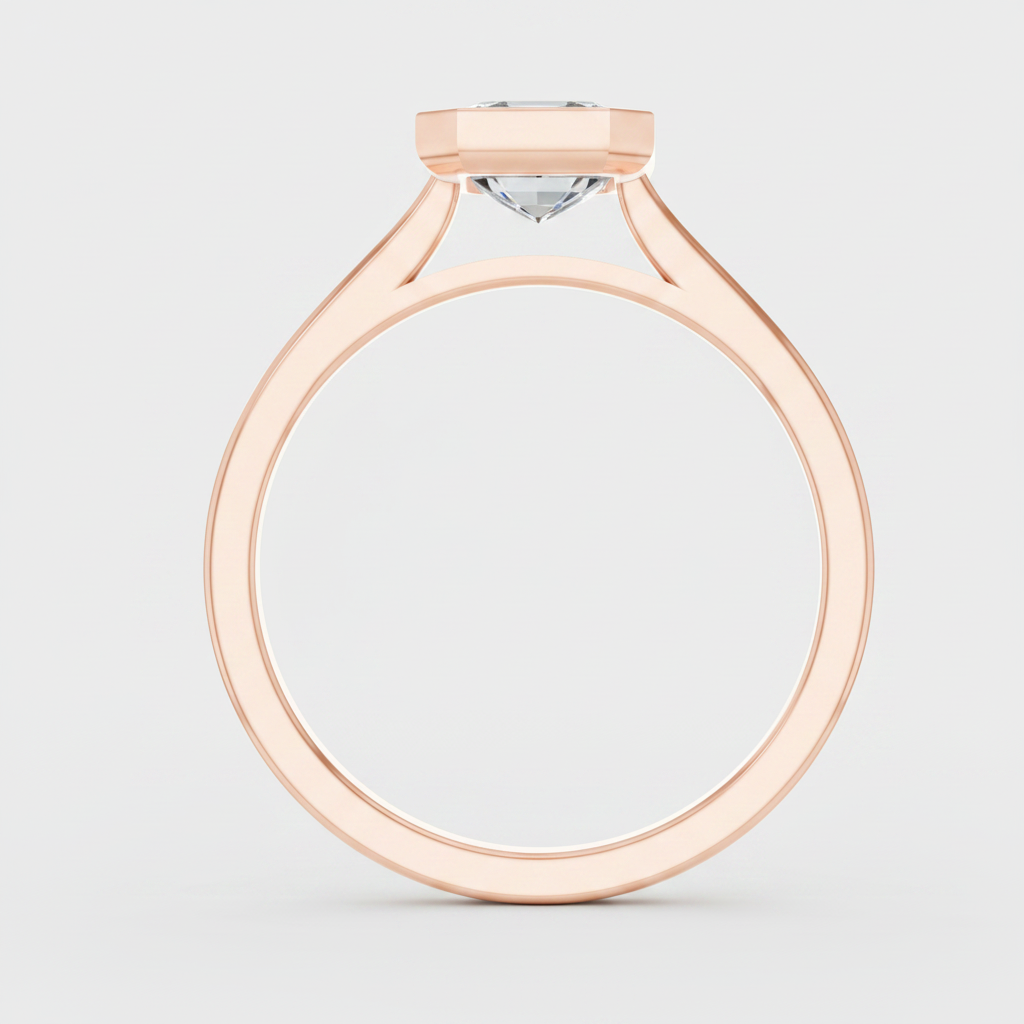 1.5 Ct Emerald Cut Lab Grown Diamond Solitaire Ring