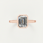 1.5 Ct Emerald Cut Lab Grown Diamond Solitaire Ring
