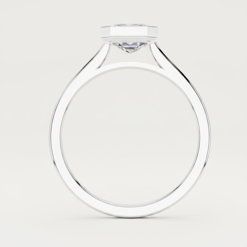 1.5 Ct Emerald Cut Lab Grown Diamond Solitaire Ring