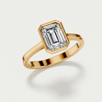 1.5 Ct Emerald Cut Lab Grown Diamond Solitaire Ring