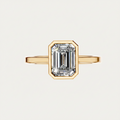1.5 Ct Emerald Cut Lab Grown Diamond Solitaire Ring