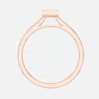 Princess Cut Lab Diamond Solitaire Statement Ring