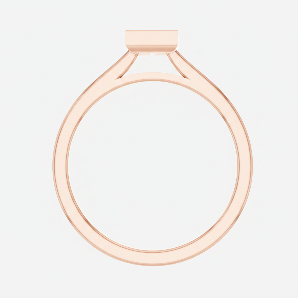 Princess Cut Lab Diamond Solitaire Statement Ring