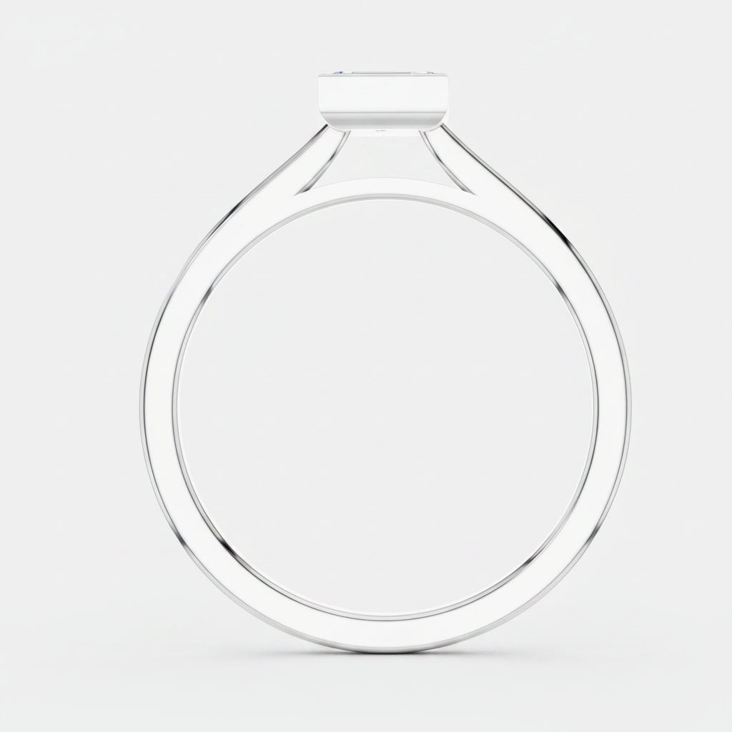 Princess Cut Lab Diamond Solitaire Statement Ring