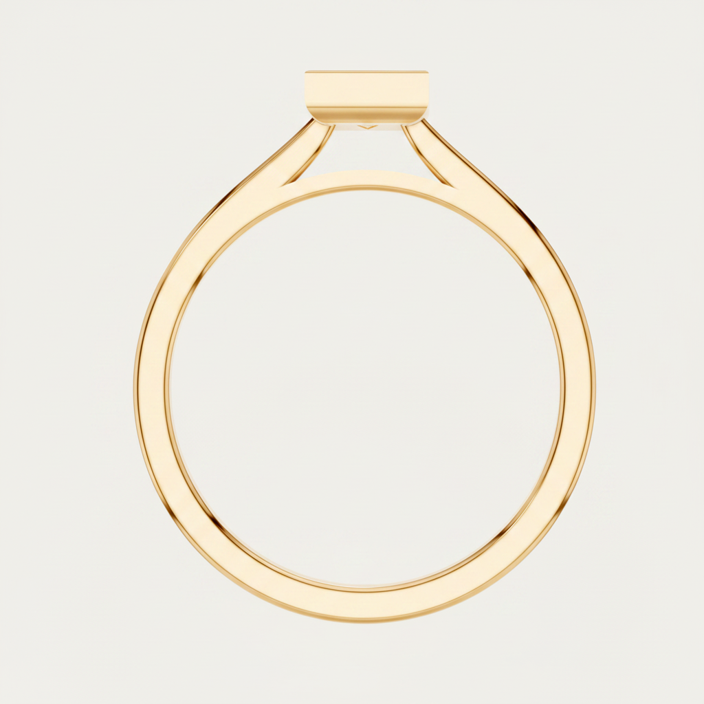 Princess Cut Lab Diamond Solitaire Statement Ring