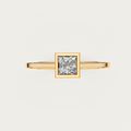 Princess Cut Lab Diamond Solitaire Statement Ring