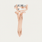 Pear Cut Lab Grown Diamond Solitaire Bypass Ring