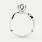 Pear Cut Lab Grown Diamond Solitaire Bypass Ring