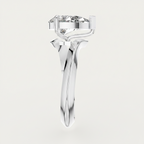 Pear Cut Lab Grown Diamond Solitaire Bypass Ring