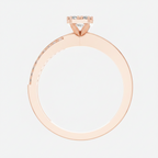 Round Lab Grown Diamond Cluster Split Shank Ring