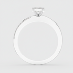 Round Lab Grown Diamond Cluster Split Shank Ring