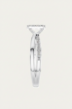 Round Lab Grown Diamond Cluster Split Shank Ring