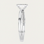 Round Lab Grown Diamond Cluster Split Shank Ring