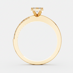 Round Lab Grown Diamond Cluster Split Shank Ring