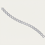 Baguette Sapphire Chain Link Tennis Bracelet