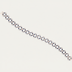 Baguette Sapphire Chain Link Tennis Bracelet