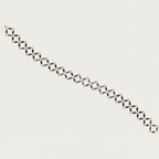 Baguette Sapphire Chain Link Tennis Bracelet