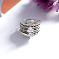 Oval cut lab diamond solitaire accent ring (1)