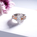 Oval cut lab diamond solitaire accent ring (1)